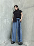 Stripe Panel Wide Pants